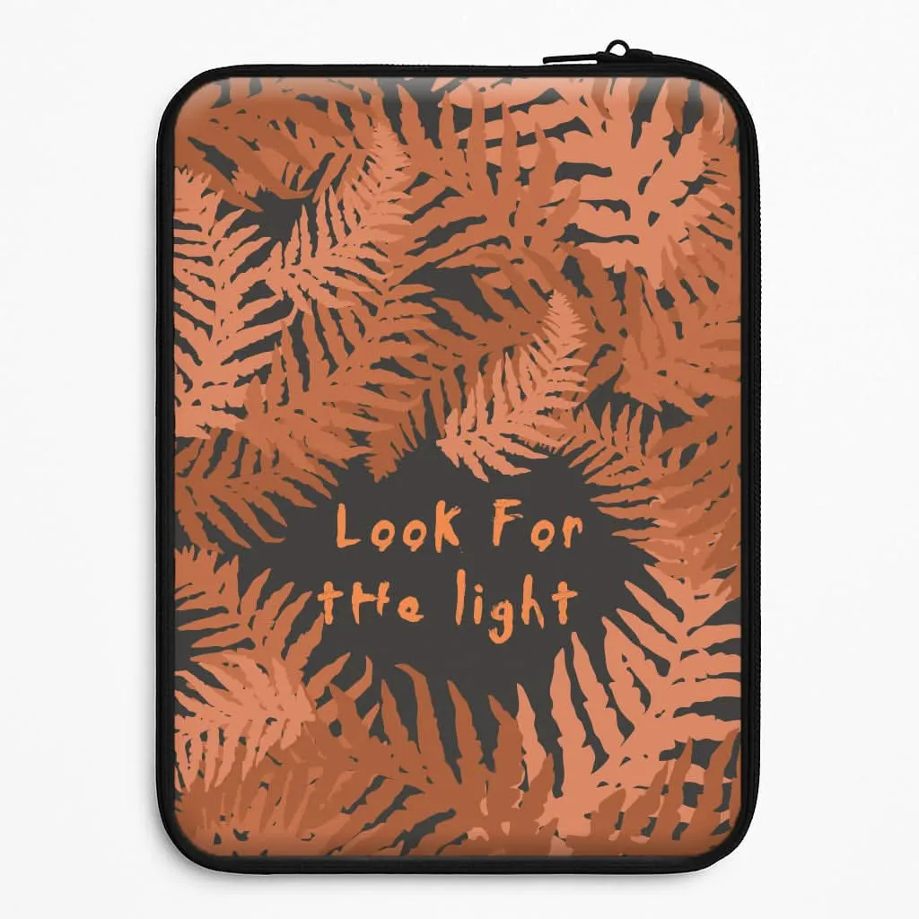 Look For The Light Fern Pattern Laptop Sleeve Protective Layering Refined Pattern
