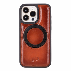 Loop Leather Snap-On Case ?C iPhone 15 Pro Max, Burnished Tan Hybrid Frame Comfort Build