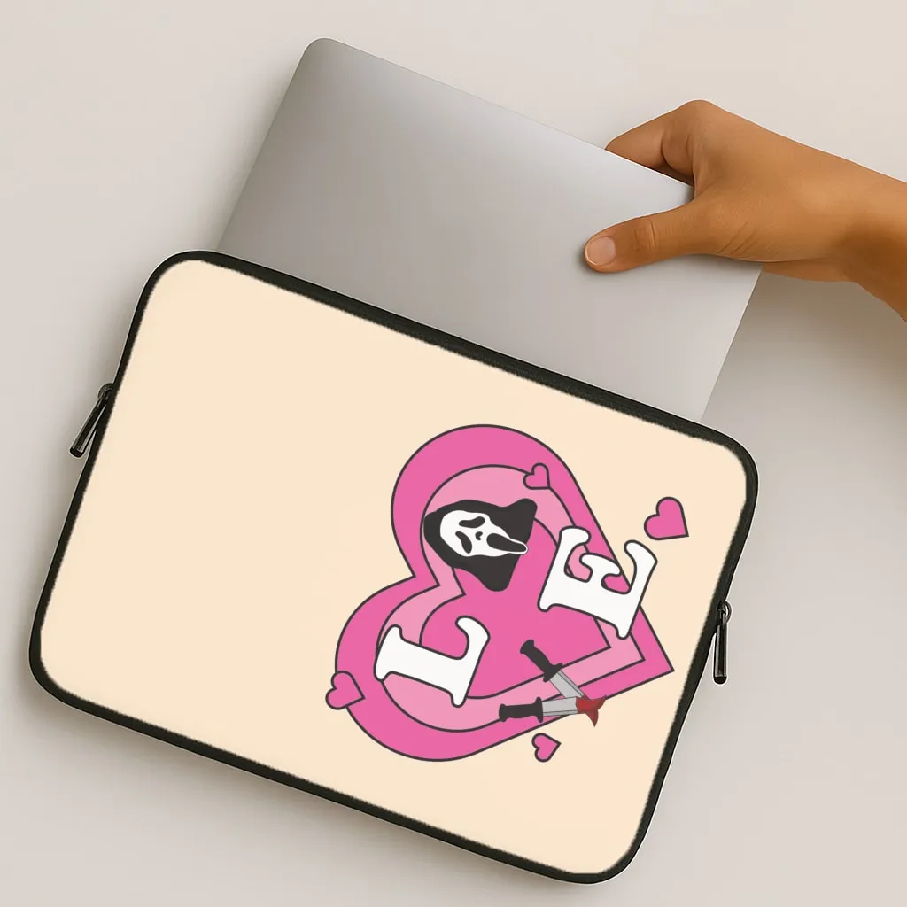 Durable Design Texture Love Ghost Laptop Sleeve