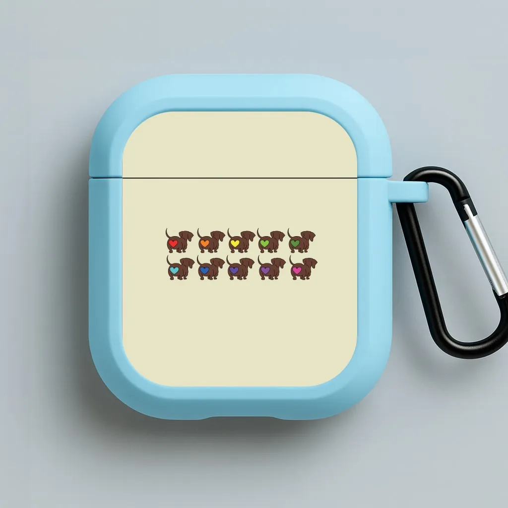 for creative professionals Love hearts - Dachshunds AirPods Case