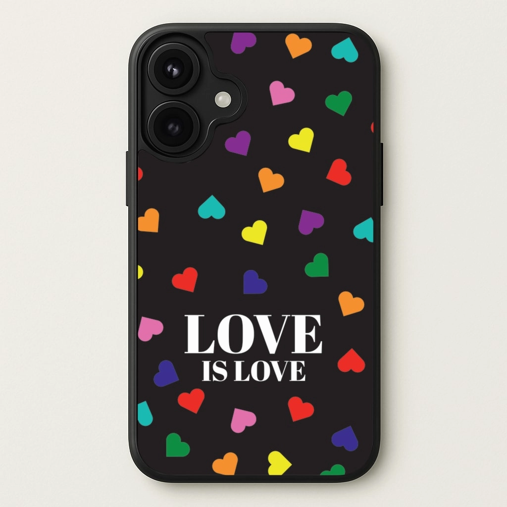 Smooth Edge Design Flexible Shell Love Is Love - Pride Phone Case