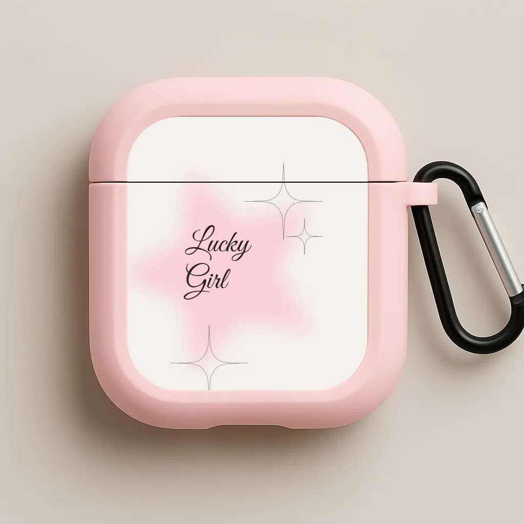 Wireless Audio Storage Lucky Girl - Clean Girl Aesthetic AirPods Case