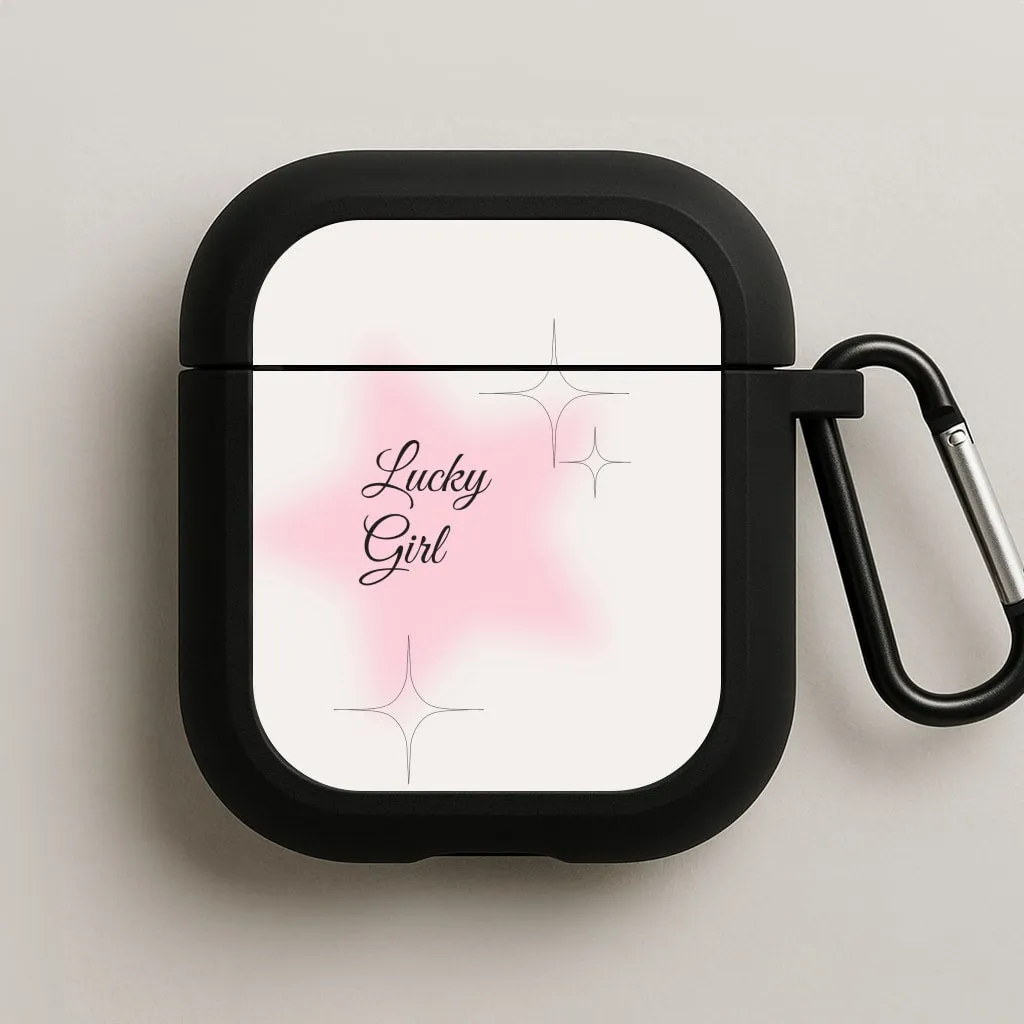 Lucky Girl - Clean Girl Aesthetic AirPods Case stylish compact case eco case for airpods