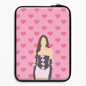 Pink Hearts - Olivia Laptop Sleeve Flexible Detail Design