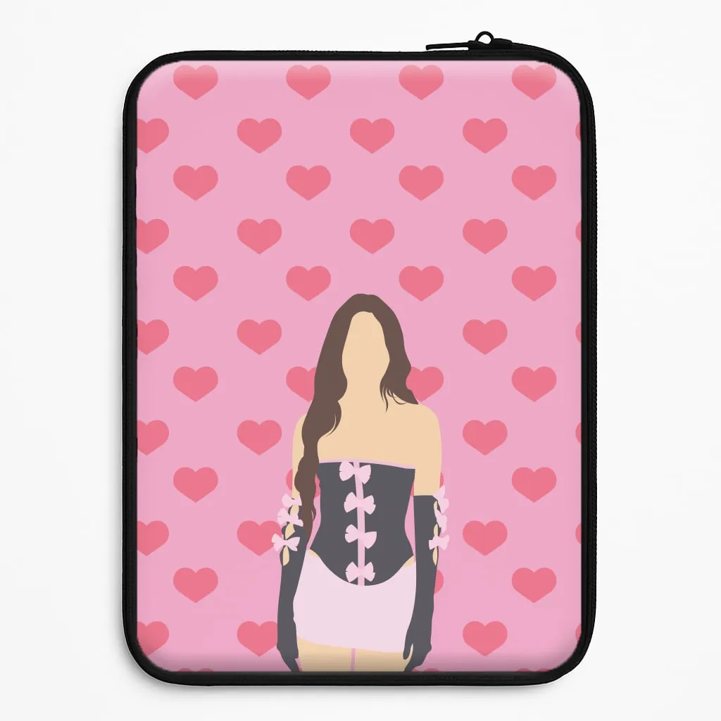 Pink Hearts - Olivia Laptop Sleeve Flexible Detail Design