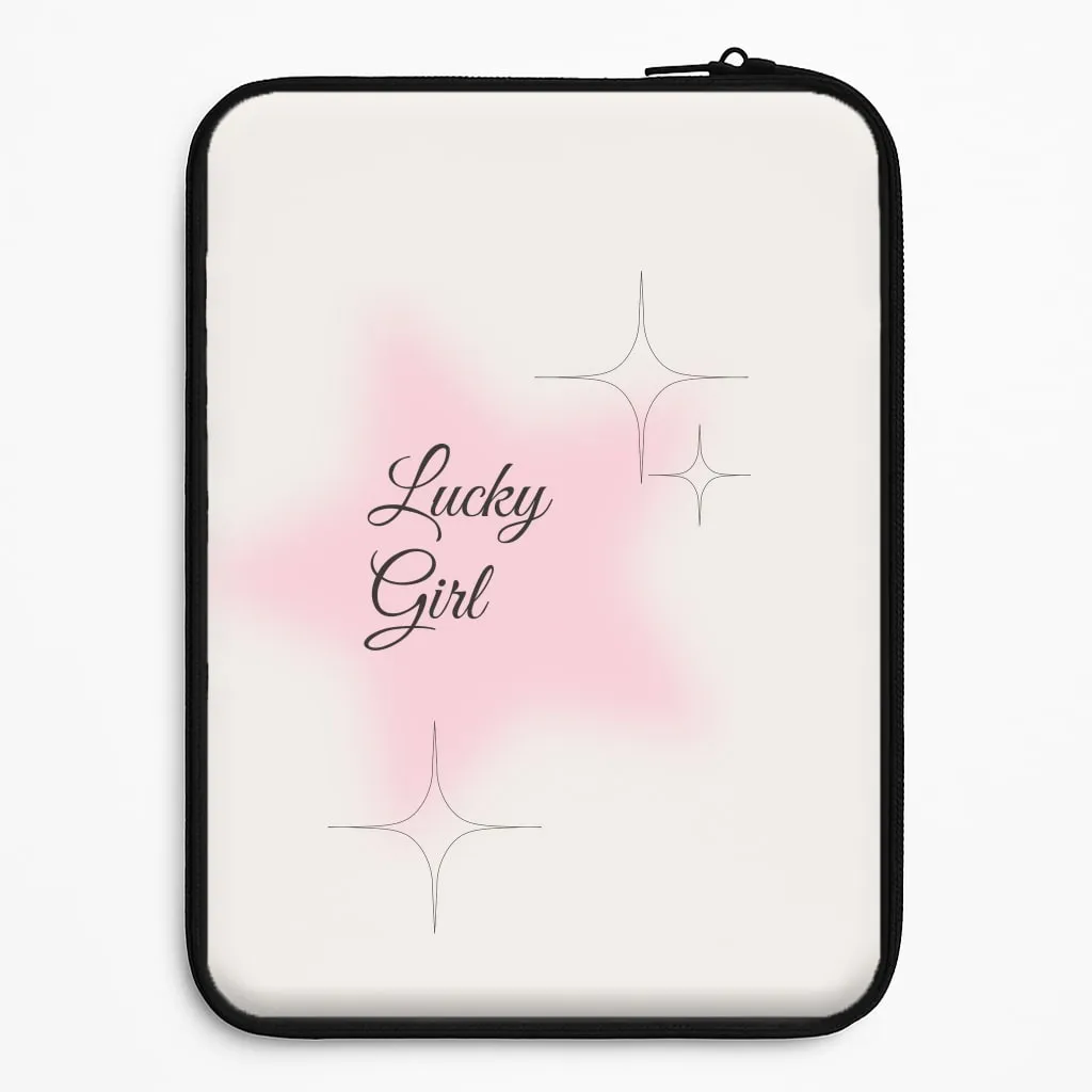 Lucky Girl - Clean Girl Aesthetic Laptop Sleeve Fashion Edge