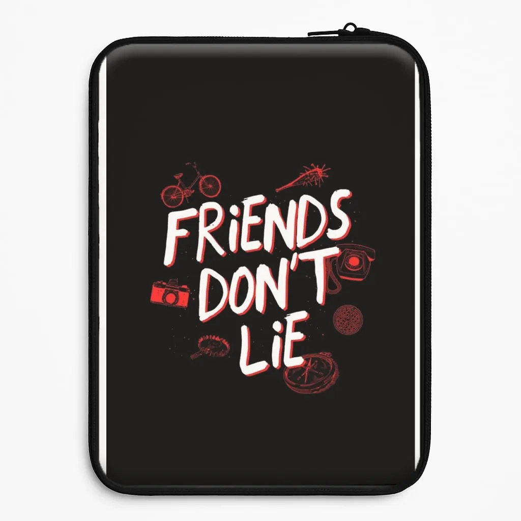 Friends Don't Lie Laptop Sleeve Elegant Texture Layer