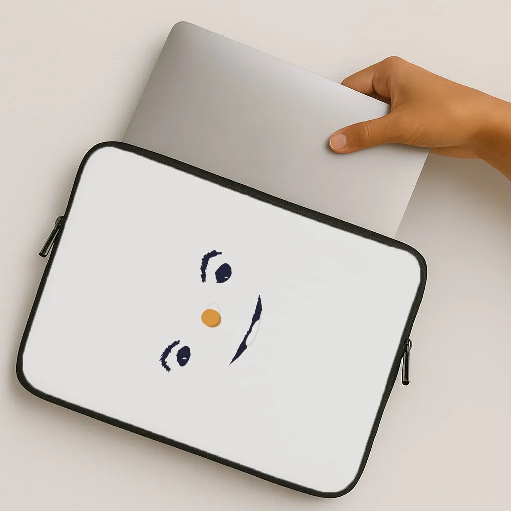 Unique Pattern Sleek Appearance Snowman Laptop Sleeve