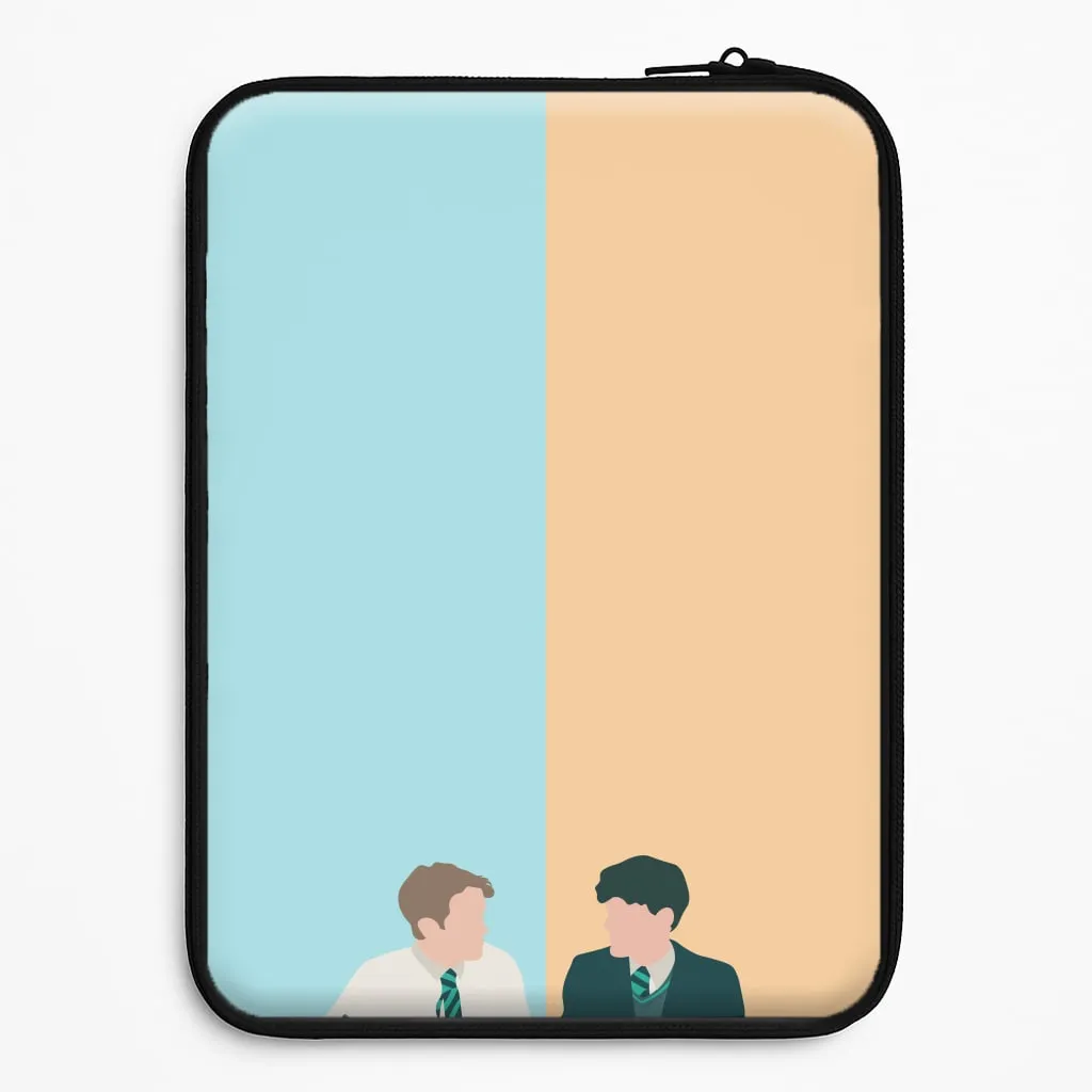 Luxury Layer Texture Creative Accent Blue And Yellow - Heart TV Laptop Sleeve