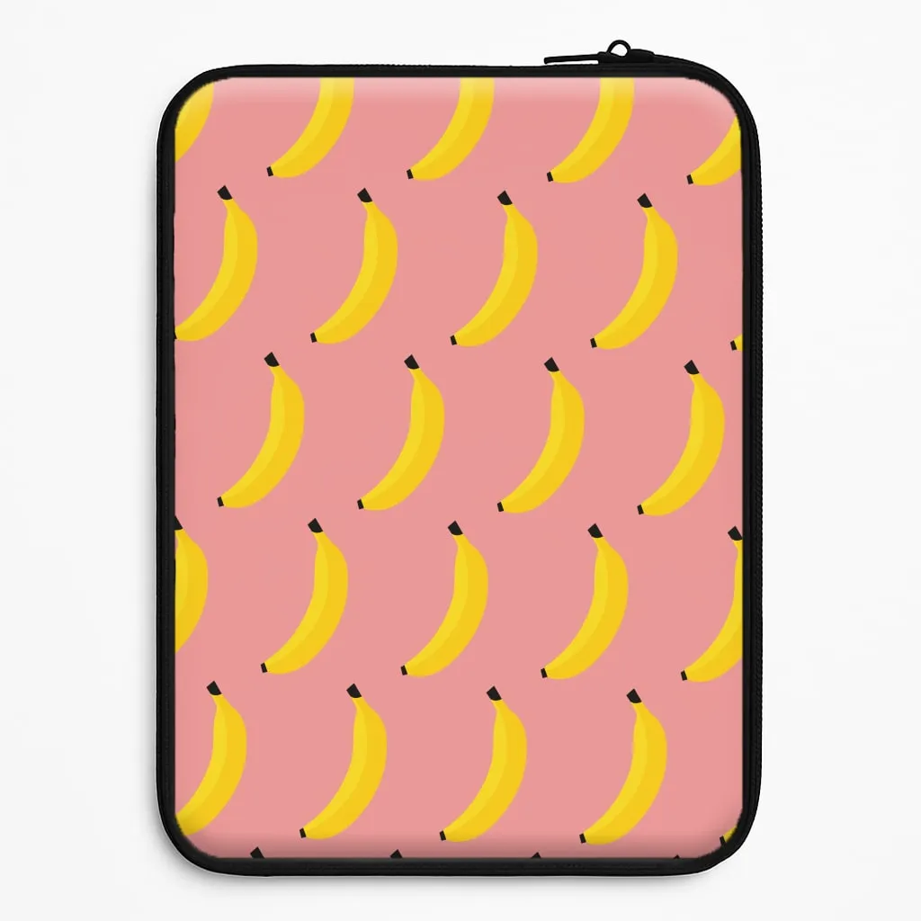 Banana Pattern Laptop Sleeve Minimal Frame