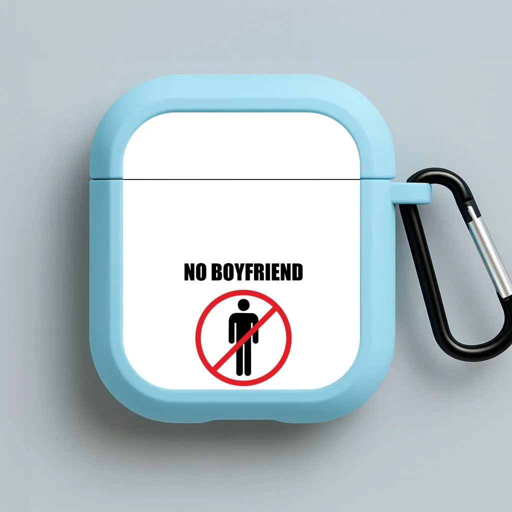 magnet closing airpods case vivid pastel ergonomic portable airpods shell No Boyfriend No Problem AirPods Case