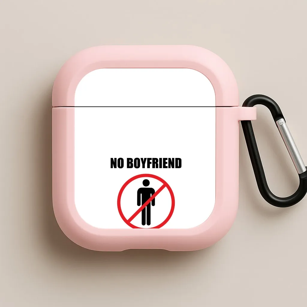 classic airpods case fashion lightweight commuter gradient shell No Boyfriend No Problem AirPods Case