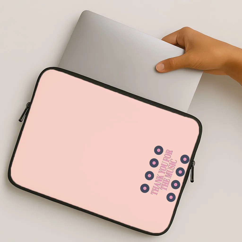 Tough Frame Thank You For The Music - Mamma Mia Laptop Sleeve