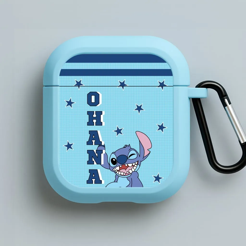 workout earbuds case Blue Alien Ohana AirPods Case