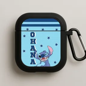 Portable Smooth Holder sleek commuter gradient airpods cover Blue Alien Ohana AirPods Case