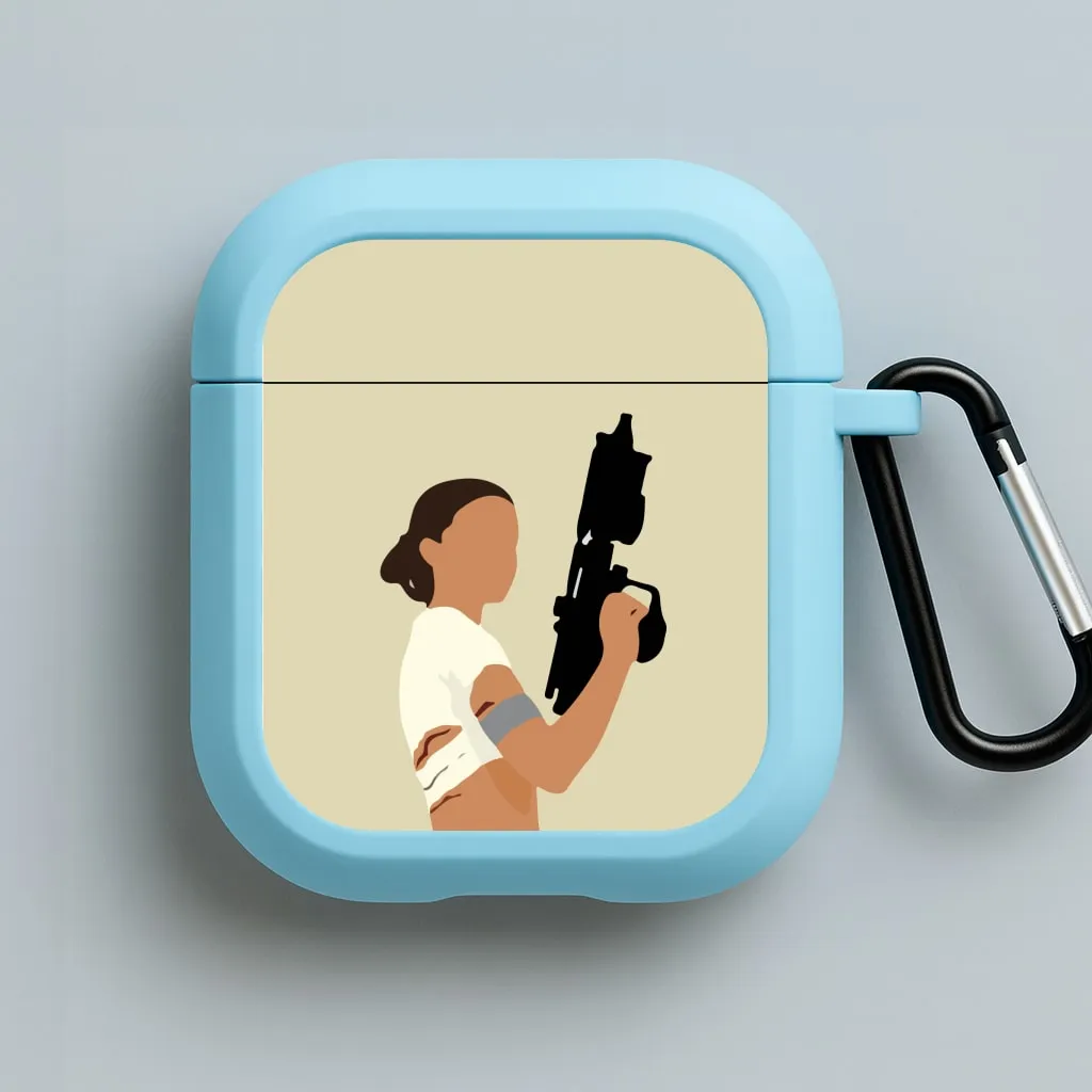 Leia With Gun AirPods Case Slim Compact Organizer