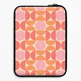 Protective Fit Clear Edge Retro Semi Circles Pattern Laptop Sleeve