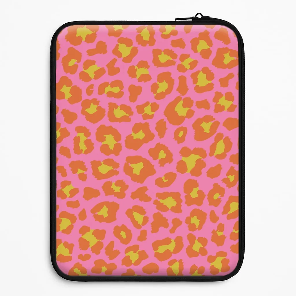 Flexible Touch everyday elegance Vibrant Cheetah Print Laptop Sleeve