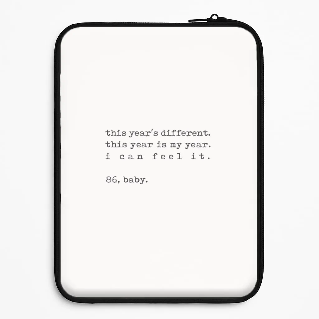 This Year's Different - Eddie Munson Stranger Laptop Sleeve Textured Comfort Minimal Build Texture
