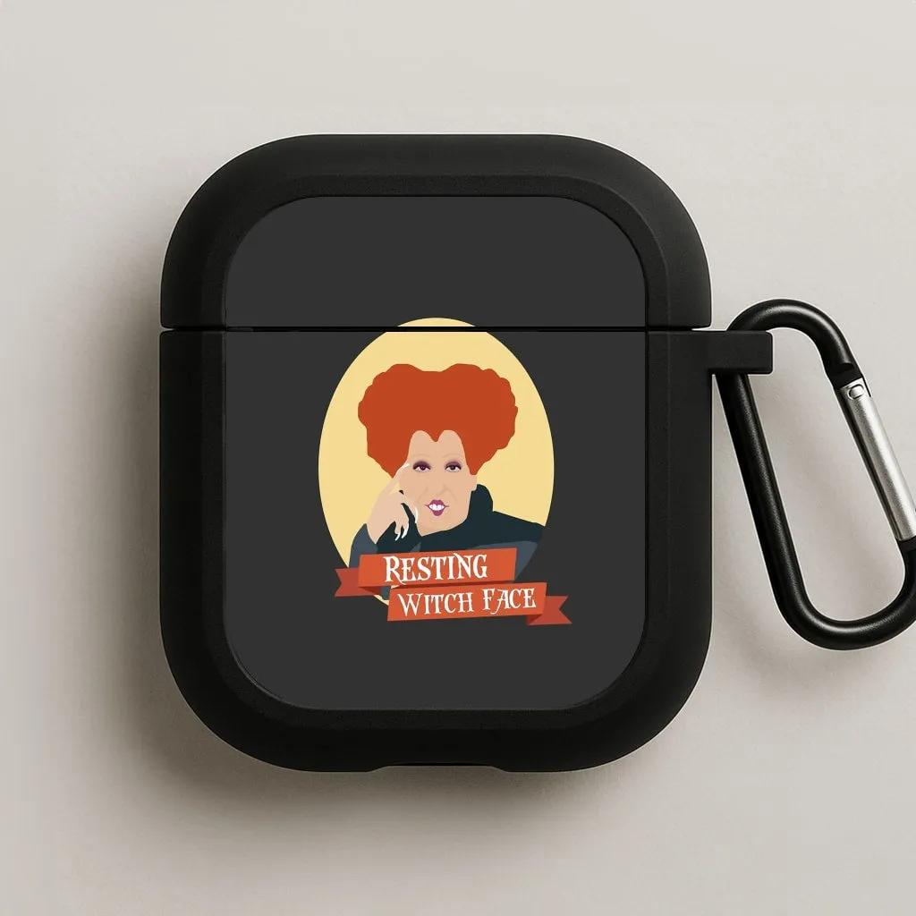 Resting Witch Face - Hocus Halloween AirPods Case Modern Compact Holder