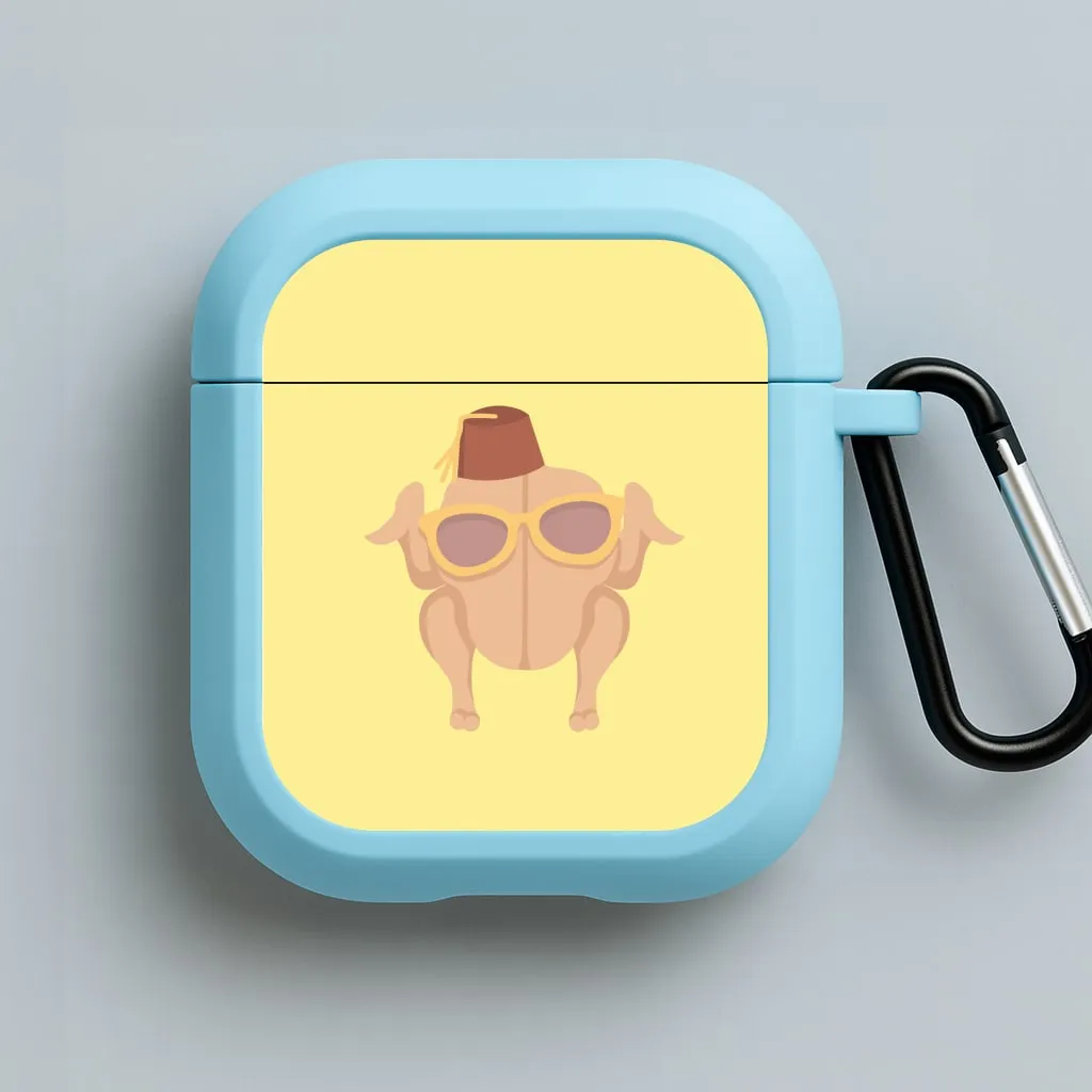 For office use Slim Silicone Bag Thanksgiving Turkey AirPods Case