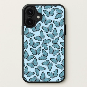 Blue Butterfly - Butterfly Patterns Phone Case Polished Surface