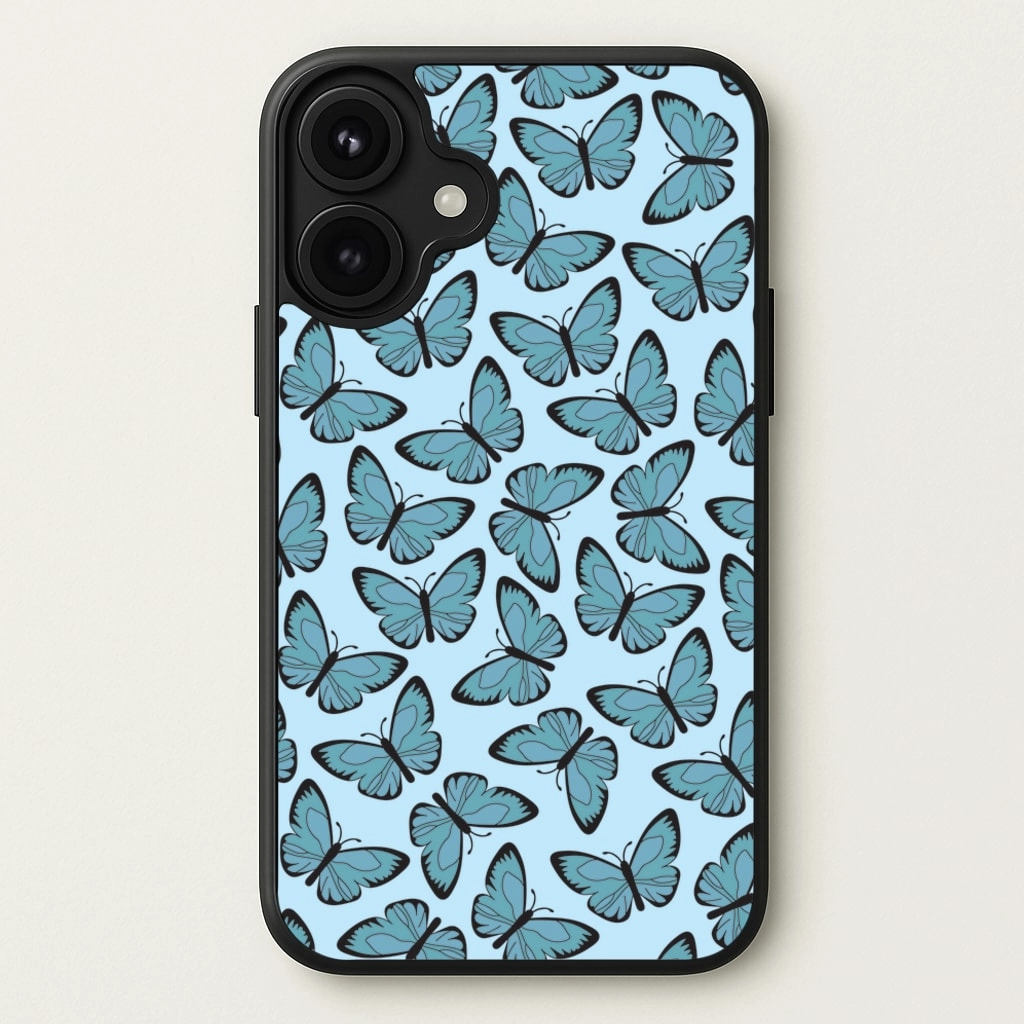 Blue Butterfly - Butterfly Patterns Phone Case Polished Surface