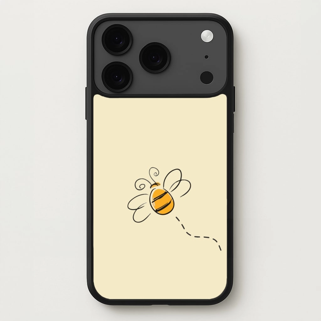 Flexible Detail Shock Absorption Layer Spring Bee Phone Case