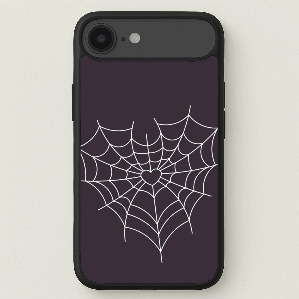 Spiderweb Hearts I Phone Case Smooth Coating