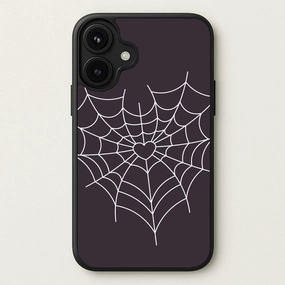 Spiderweb Hearts I Phone Case Soft Grip Layer Youth Style