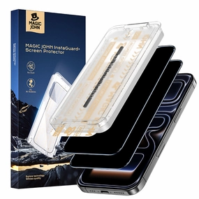 MAGIC JOHN 3rd Generation Screen Protector for iPhone 17/Air/Pro/Pro Max- Automatic Dust Free Eco-Friendly Protection Tablet Safety Film Shatter-Resistant Shield