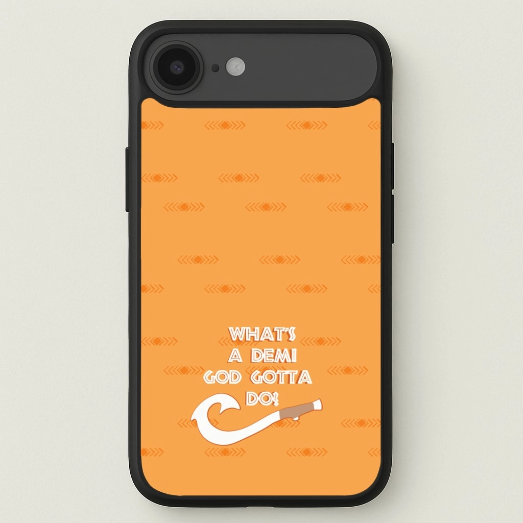 What's A Demi God Phone Case Matte Surface Design Subtle design
