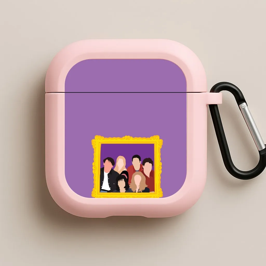 Cast Photo Frame AirPods Case Hard Shell Pouch