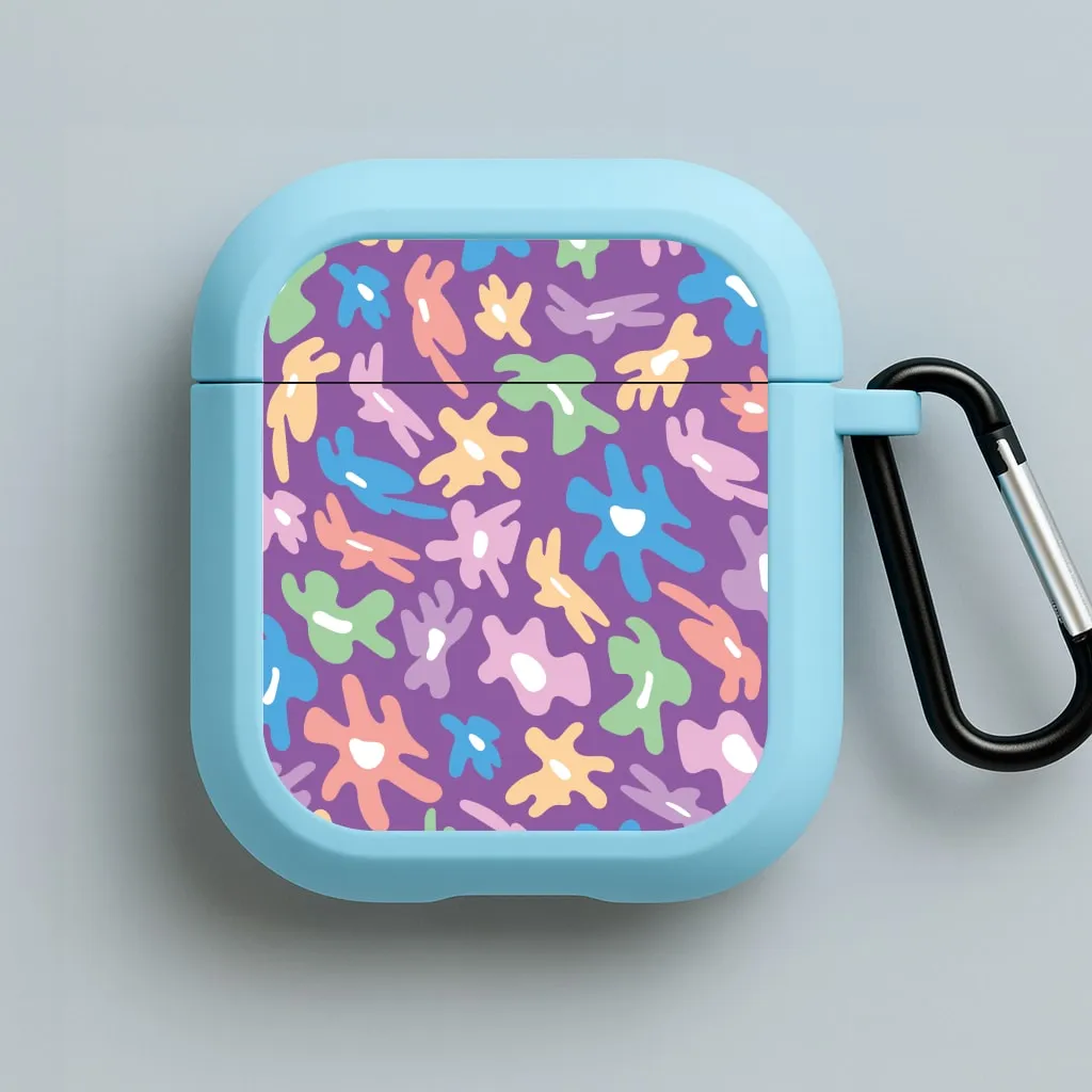 Abstract Flowers- Floral Patterns AirPods Case durable matte ergonomic protector