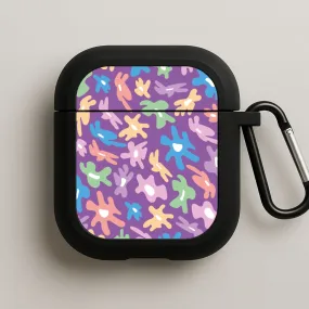 minimal design protector Abstract Flowers- Floral Patterns AirPods Case