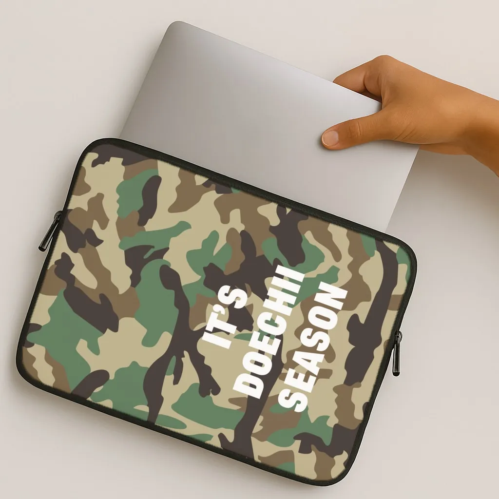 Camo Season Laptop Sleeve Impact shield Comfort Grip