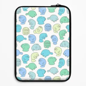 Manatee Party Laptop Sleeve Soft Look Texture Stylish Detailing