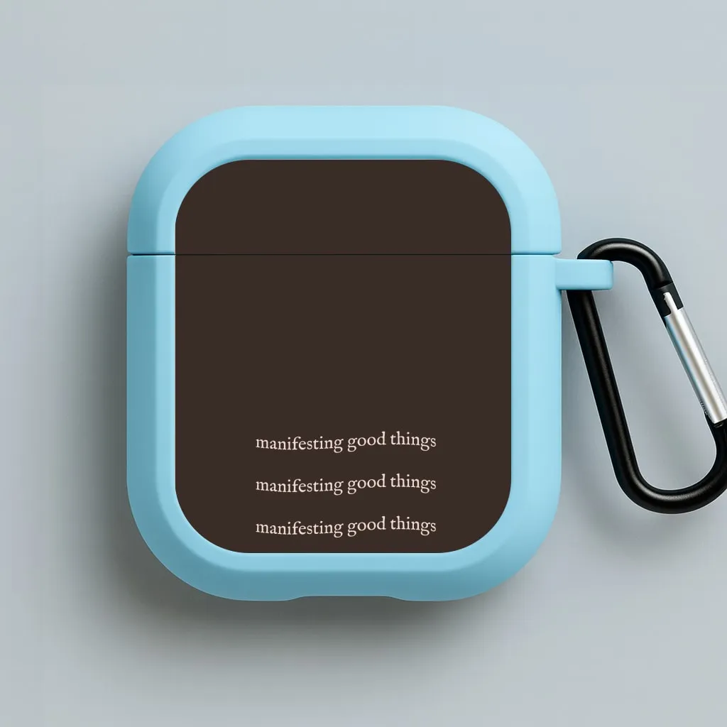 Manifesting Good Things AirPods Case shockproof silicone guard compact magnetic shell