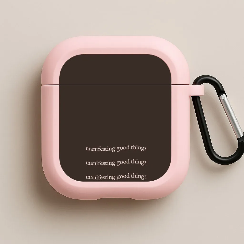 Manifesting Good Things AirPods Case Creative Compact Bag