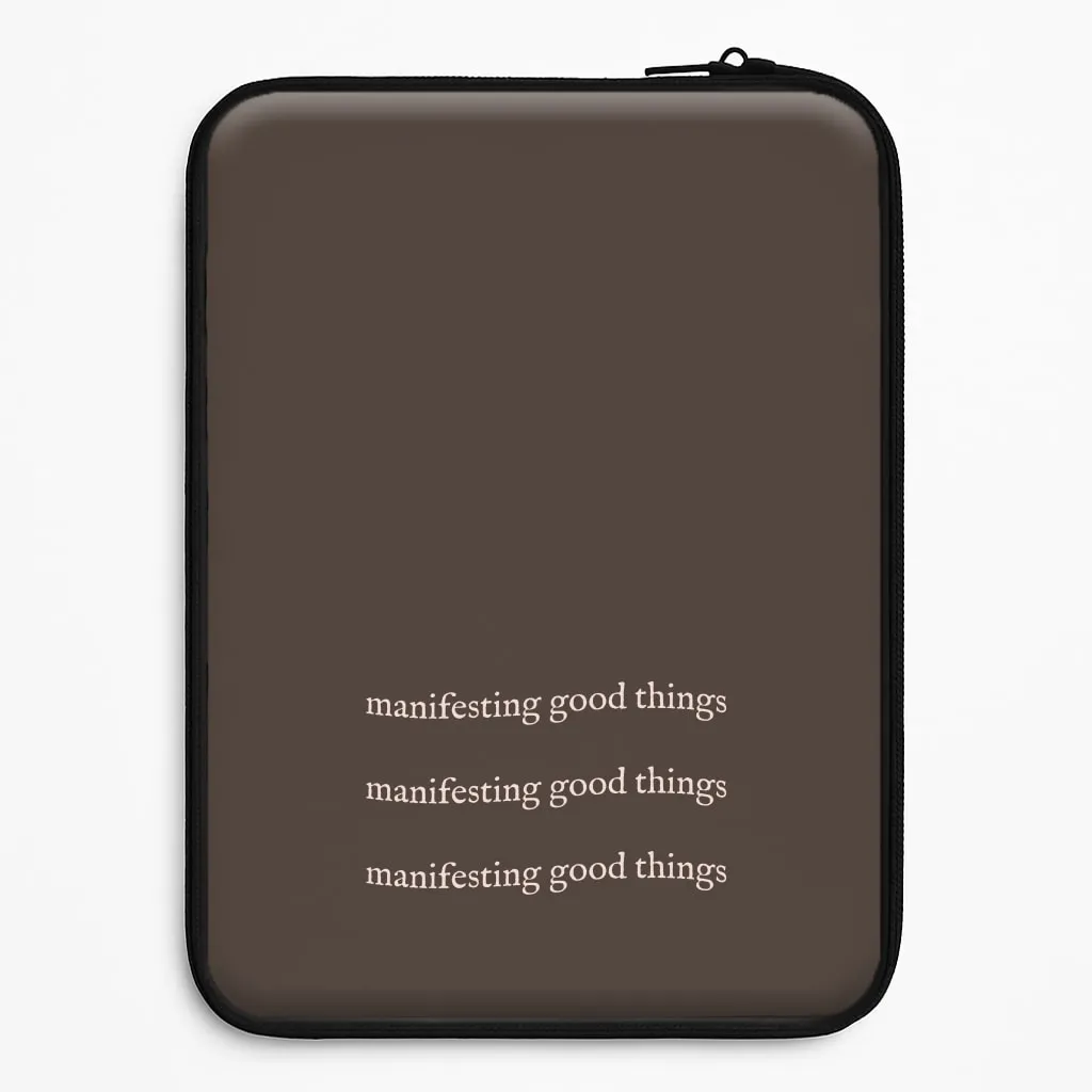 Compact Edge Rugged Frame Manifesting Good Things Laptop Sleeve
