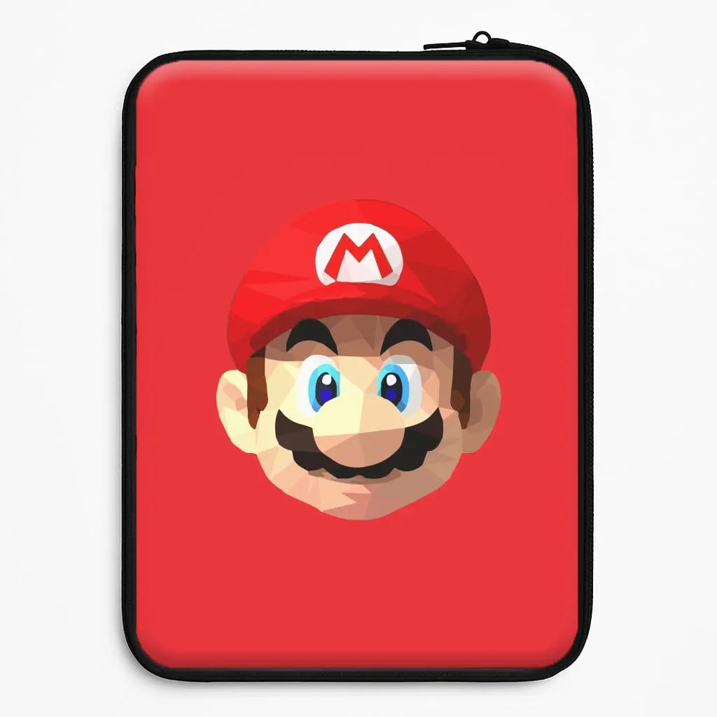 Compact Fit Shock Resistant Build Mario Face - Mario Laptop Sleeve