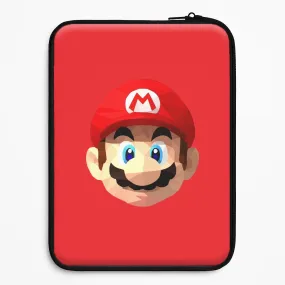 Compact Fit Shock Resistant Build Mario Face - Mario Laptop Sleeve