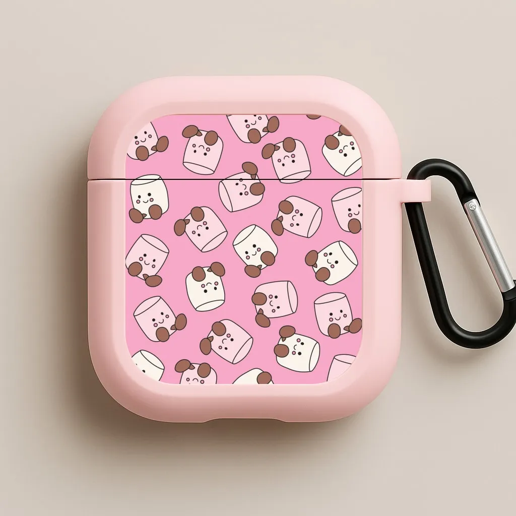 Marshmello - Plushy AirPods Case anti loss airpods cover lightweight gym airpods case