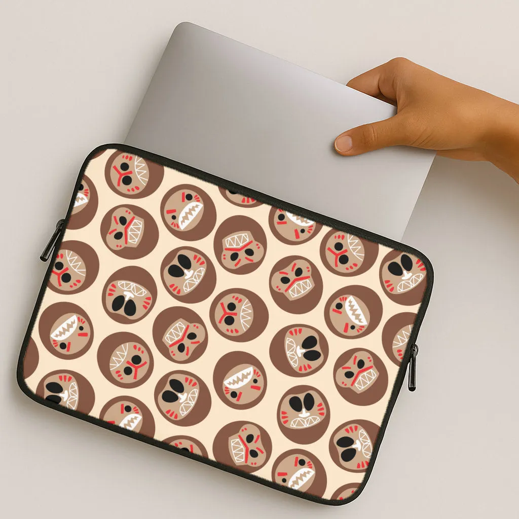 Mask Face Laptop Sleeve Protective Detailing Compact Grip