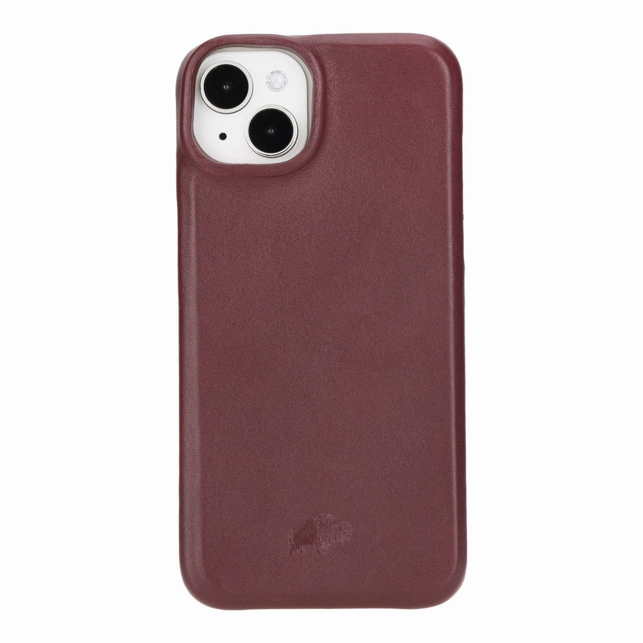 Mason Full-Grain Leather MagSafe Case ?C iPhone 15 Plus, Soft Bordeaux Luxury Texture