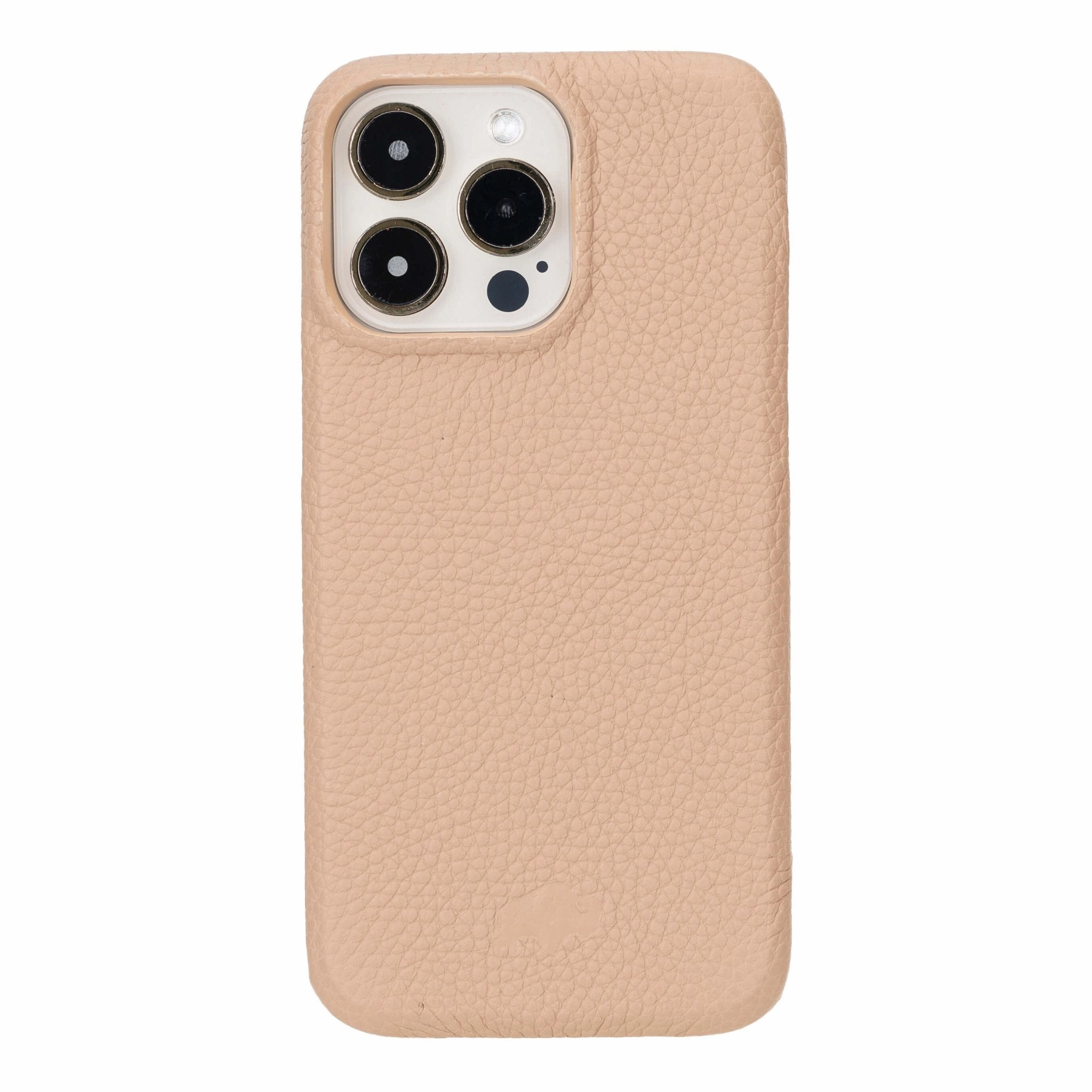 Polished Style Chic Accessory Mason Full-Grain Leather MagSafe Case ?C iPhone 15 Pro Max, Sand
