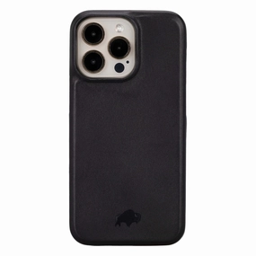 Mason Full-Grain Leather MagSafe Case ?C iPhone 15 Pro Max, Soft Black Perfect Fit Minimal Frame