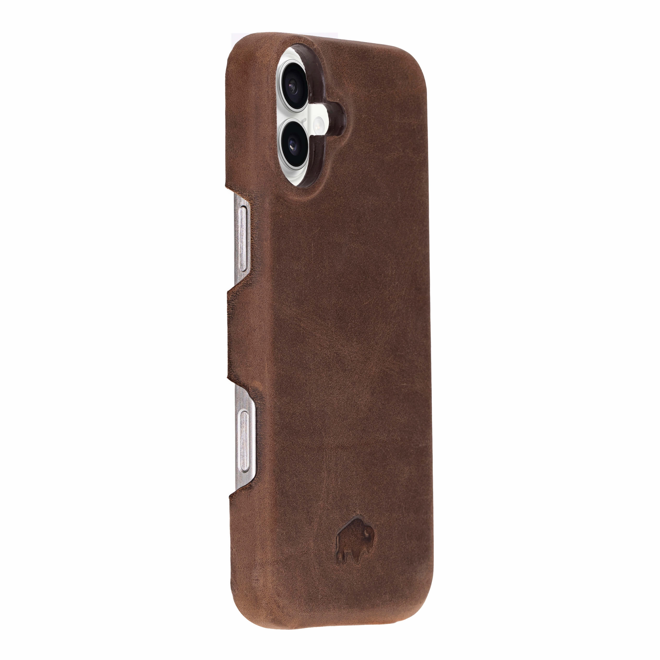 Compact Style Mason Full-Grain Leather MagSafe Case ?C iPhone 16 Plus, Distressed Coffee