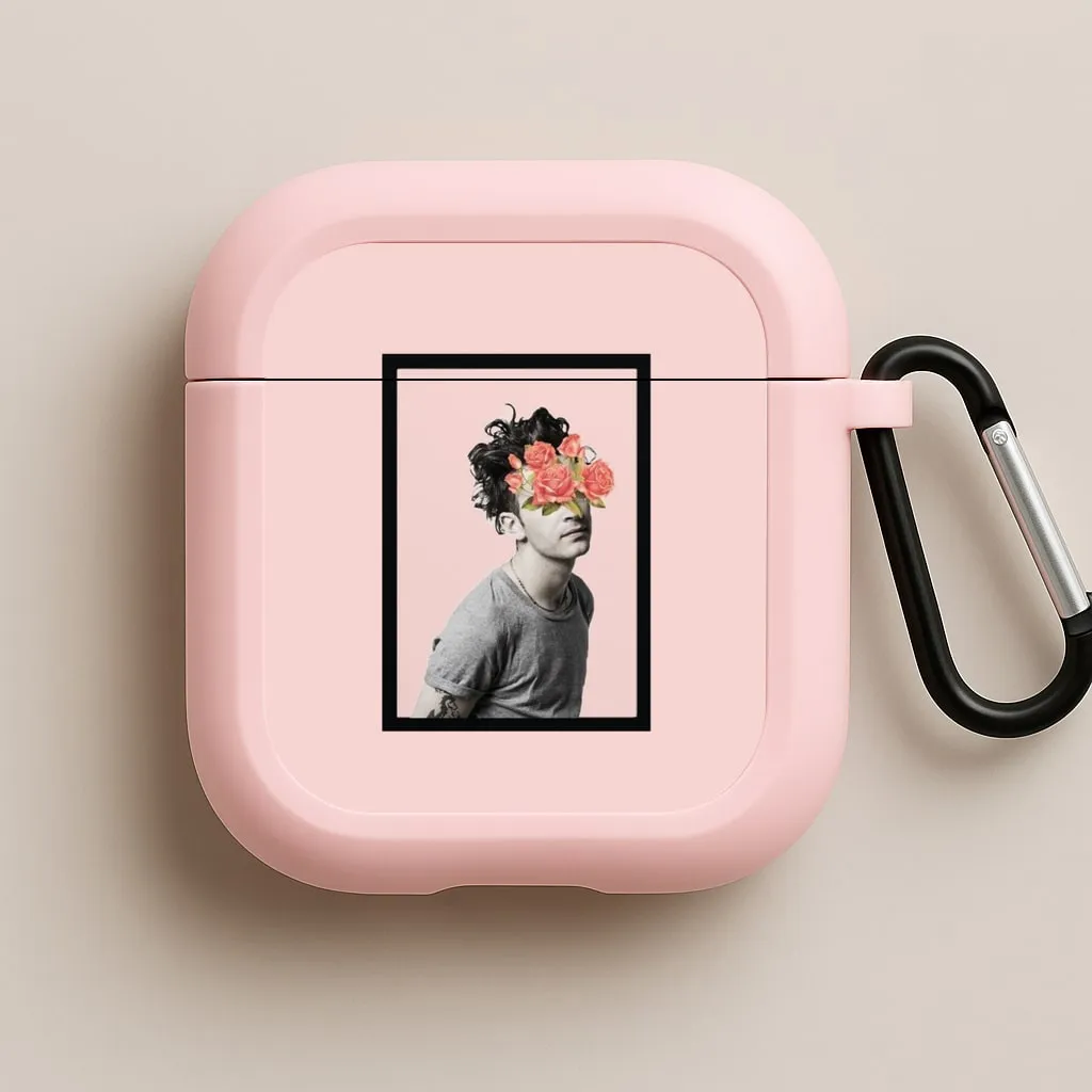 Modern Design Holder Portable Smooth Holder Matt - 1975 Flower Cencored AirPods Case