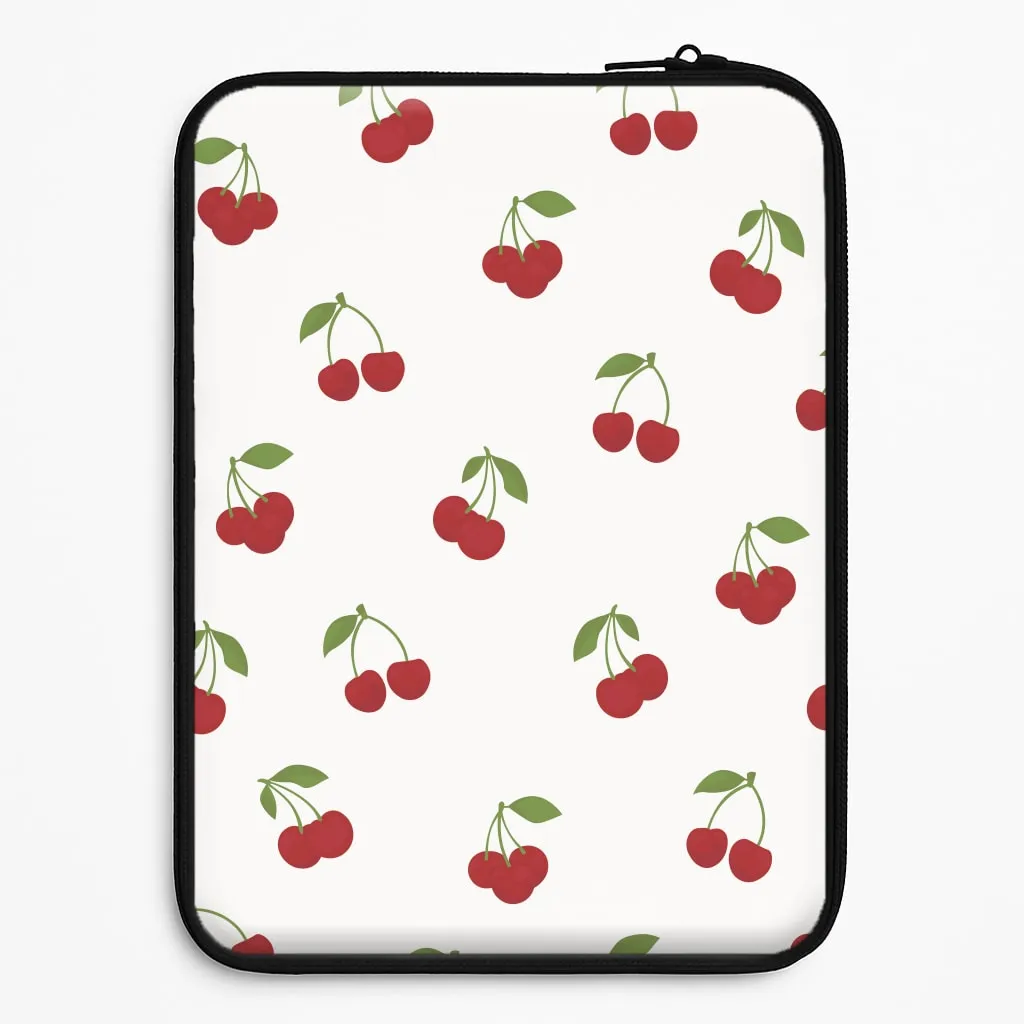 Cherries - Fruit Patterns Laptop Sleeve Light Frame